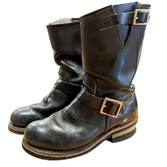 Red Wing Shoes Black Engineer Boots - Picture 1 of 8